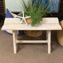 Load image into Gallery viewer, Whitewashed Bench
