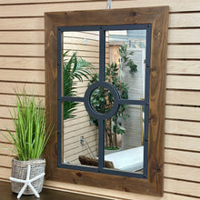 Load image into Gallery viewer, Wood Window Pane Mirror

