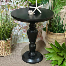 Load image into Gallery viewer, Black Round Pedestal Table
