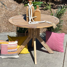 Load image into Gallery viewer, Outdoor Round Wood Dining Table
