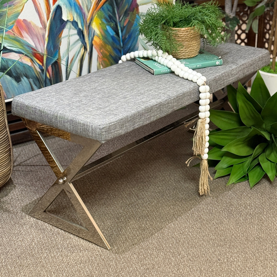 Grey/Silver Bench