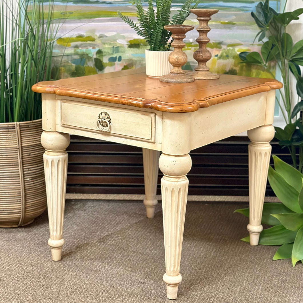 Ethan Allen Two-toned End Table