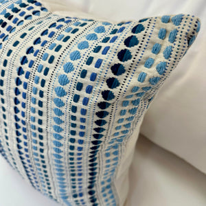 Blue Spotted Pillow