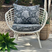 Load image into Gallery viewer, Woven Chair W/Turtle Cushions
