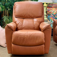 Load image into Gallery viewer, La-Z-Boy Orange Leather Recliner
