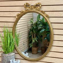 Load image into Gallery viewer, Gold Bow Mirror
