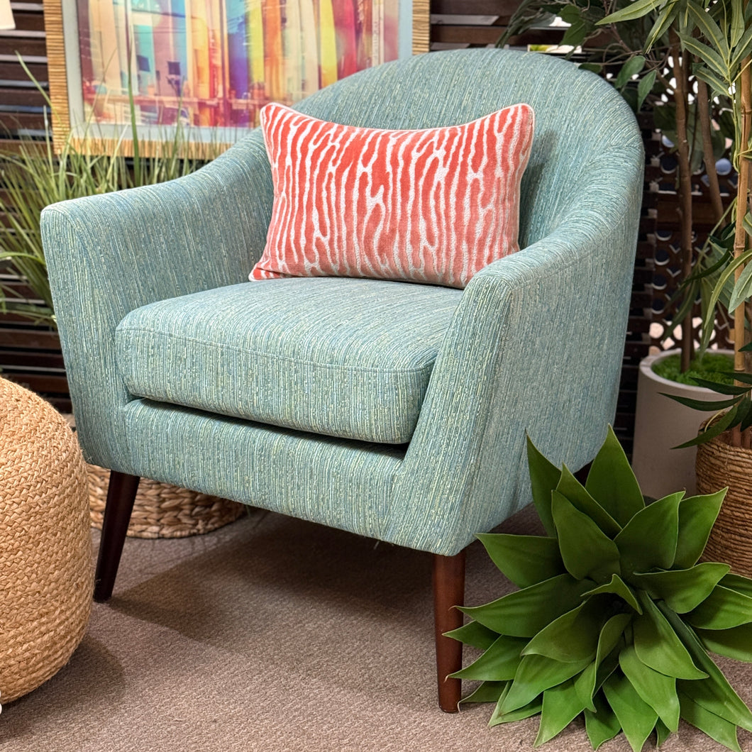 Aqua/Green Accent Chair