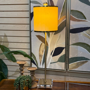 Brass/Acrylic Buffet Lamp