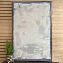 Load image into Gallery viewer, Blue/White Plaster Abstract Art
