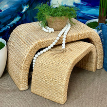 Load image into Gallery viewer, Rattan Woven Nesting Tables
