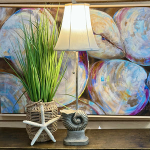 Silver Nautilus Lamp