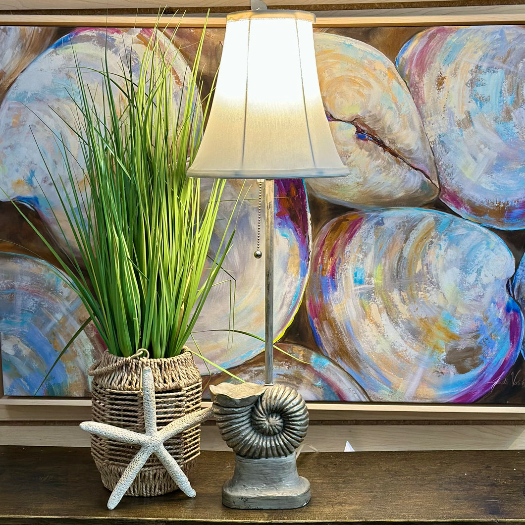 Silver Nautilus Lamp