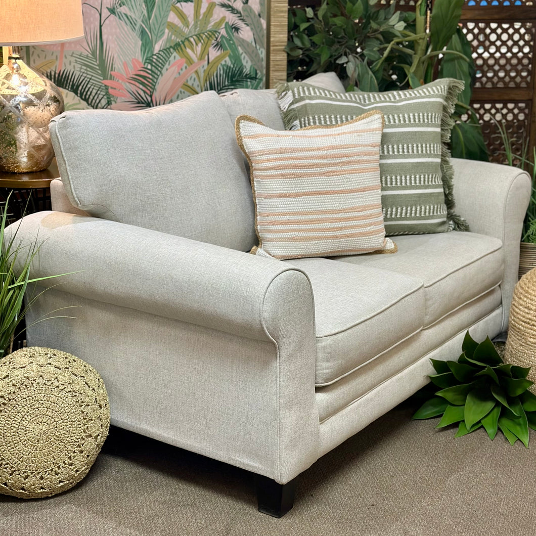Beige Loveseat
