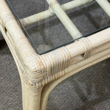 Load image into Gallery viewer, Bamboo/Glass Side Table
