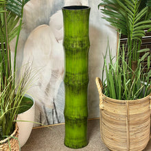 Load image into Gallery viewer, Lg Green Bamboo Vase
