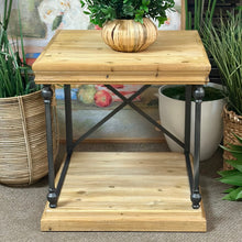 Load image into Gallery viewer, Wood/Metal Side Table
