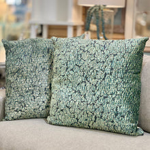 Load image into Gallery viewer, Teal &amp; Grey Pillow
