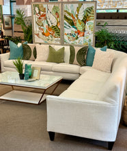 Load image into Gallery viewer, Rowe Ivory Nailhead Sectional
