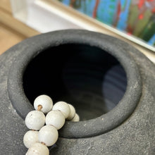 Load image into Gallery viewer, Black Plaster Vase

