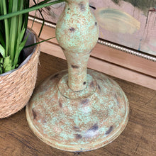 Load image into Gallery viewer, Tall Green Candle Hurricane
