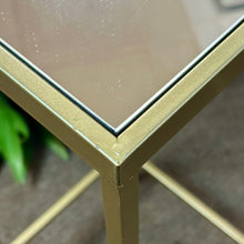 Load image into Gallery viewer, Sm Gold/Mirror Side Table

