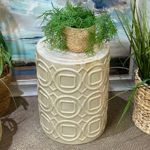 Load image into Gallery viewer, Ivory Drum Table

