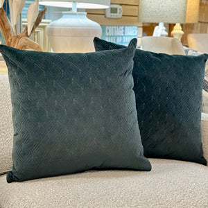 Charcoal Diamond Stitch Pillow