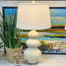 Load image into Gallery viewer, Beige Glass Tier Lamp
