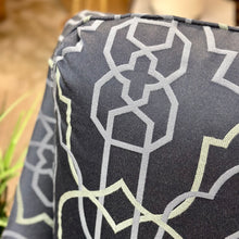 Load image into Gallery viewer, Lexington Blue Trellis Swivel Chair
