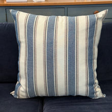 Load image into Gallery viewer, Blue/White Striped Pillow
