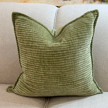 Load image into Gallery viewer, Moss Green Down Pillow
