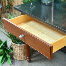 Load image into Gallery viewer, Wood/Marble Foyer Table
