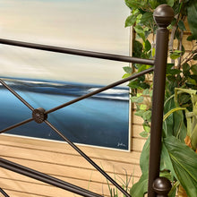 Load image into Gallery viewer, King Black Metal Bed
