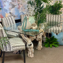 Load image into Gallery viewer, Driftwood/Glass Dining Table
