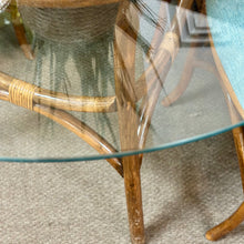 Load image into Gallery viewer, 5PC Rattan/Glass Dining Set
