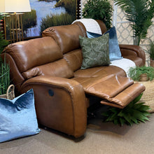 Load image into Gallery viewer, Saddle Brown Reclining Sofa
