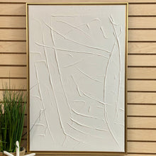 Load image into Gallery viewer, Textured White Abstract Art
