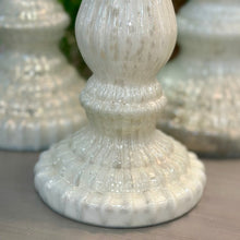Load image into Gallery viewer, Set/3 Milky Glass Candle Holders
