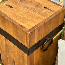 Load image into Gallery viewer, Wooden Column Side Table/Plant Stand
