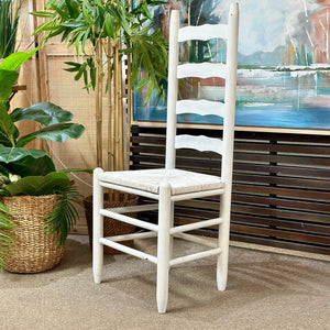 White Ladder-back Dining Chair