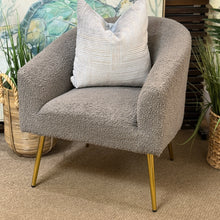 Load image into Gallery viewer, Grey Boucle Chair
