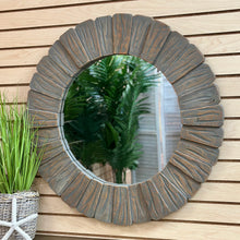 Load image into Gallery viewer, Wood Starburst Mirror
