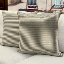 Load image into Gallery viewer, Grey Stripe Pillow
