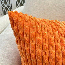 Load image into Gallery viewer, Orange Textured Pillow
