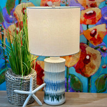 Load image into Gallery viewer, Green/Blue Textured Lamp
