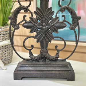 Bronze Scroll Lamp