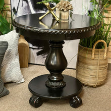 Load image into Gallery viewer, Black Round End Table
