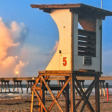 Load image into Gallery viewer, N. Leary 'Lone Lifegaurd' Canvas

