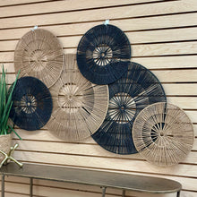 Load image into Gallery viewer, Black/Natural Woven Wall Decor

