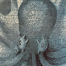 Load image into Gallery viewer, Blue Octopus Canvas Art
